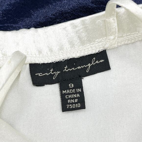 City Triangles Womens Babydoll Dress Size 9 Colorblock Retro Cocktail Party HOCO - Picture 7 of 10